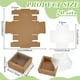thumbnail image 2 of 20 cajas cuadradas de papel con ventana de PVC, 8 x 8 x 3,5 cm (3,15 x 3,15 x 1,38 pulgadas). Caja de regalo de papel., 2 of 5