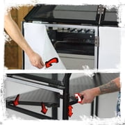 DJ Booth Tabletop With 8FT Lighting Truss Stand Package by FAT TOAD - Foldable Panel Portable Stage by
