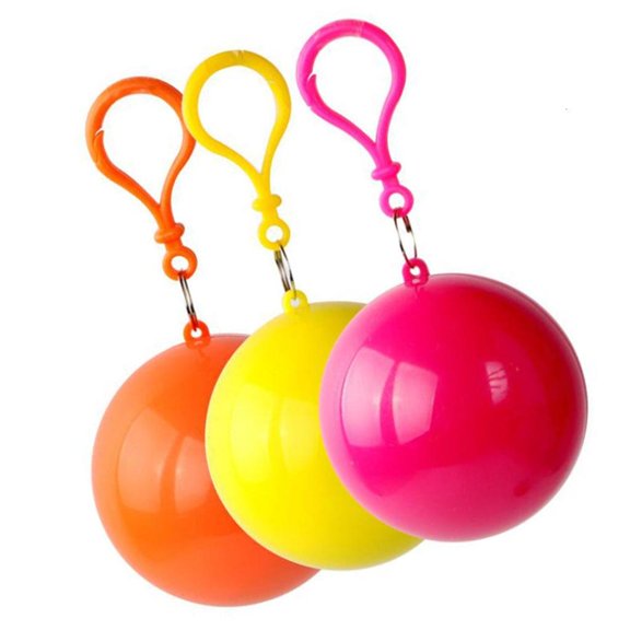 hejhncii Portable Raincoats Ball Disposable Waterproof Rain Ponchoes Emergency Rain Coat