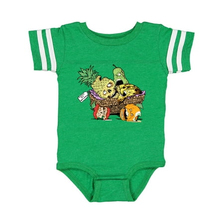 

Inktastic Zombie Fruit Gift Basket Gift Baby Boy or Baby Girl Bodysuit
