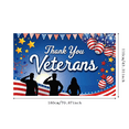 thumbnail image 3 of Patriotic Design Thank You Veterans Event Banner Military Flags Stars for Veterans Day Celebration Ceremony Honor, 3 of 8