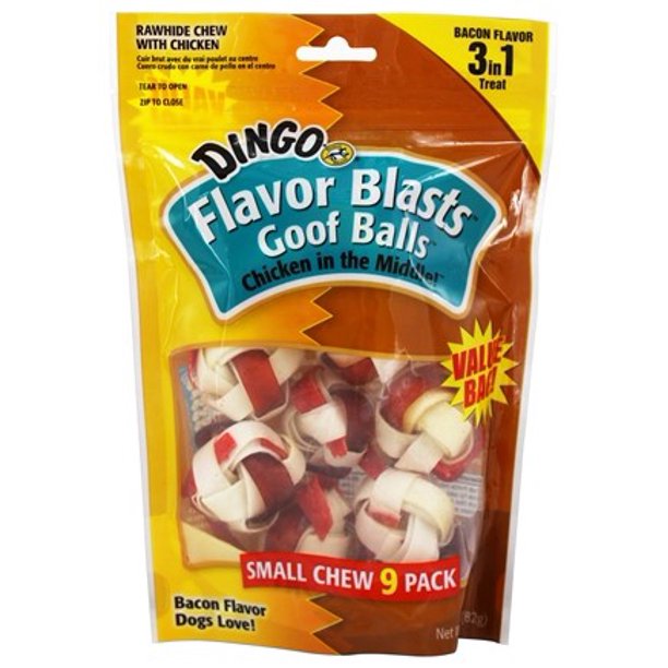 Dingo Flvr Blast Goof Ball, 9 Count