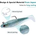 thumbnail image 4 of Easy Catch Pre-Rigged Soft Lures,  Vibrating Swim Action and Trembly Sinking Move for  Bites, Amazing Soft Swimbait for Family Fishing, Fishing Lures for Bass Trout Crappie Walleye, 4 of 6