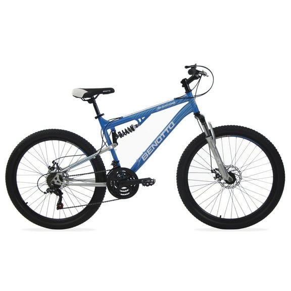 Bicicleta Montaña Benotto Blackcomb R26 21V Azul Metálico Plata