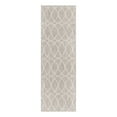 thumbnail image 3 of Unique Loom Outdoor Trellis Collection Area Rug - Gitter (2' x 6' 1" Runner Light Gray/Ivory), 3 of 7