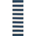 thumbnail image 2 of SAFAVIEH Montauk Saranna Striped Cotton Runner Rug, Navy/Ivory, 2'3" x 10', 2 of 5