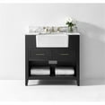 thumbnail image 2 of Ancerre Designs Hayley 36" Farmhouse Wood Bathroom Vanity Set in Black Onyx, 2 of 18