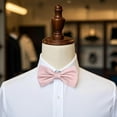 thumbnail image 2 of OCIA Mens Pre-tied Solid Bowtie Adjustable Formal Tuxedo Bow Tie for Wedding Party, 2 of 6