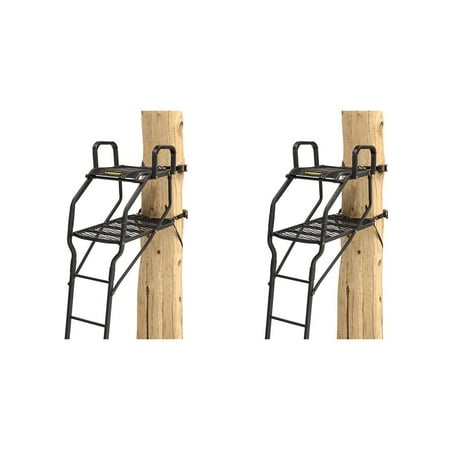 Rivers Edge Lockdown Bow Pro 1 Man Deer Hunting Tree Ladder Stand (2 (Best Two Man Ladder Stand)