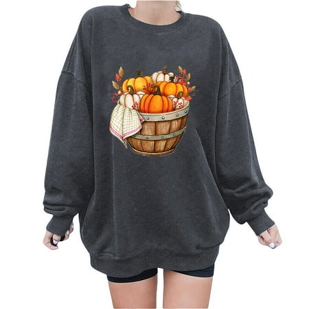 

YFPWM Blouses for Women Fall Color Block Tops Color Block Tie Dye Print Pullover Underscrub T-shirts Plaid Tops Striped Tops Autumn Long Sleeve Blouse Round Neck Pullover