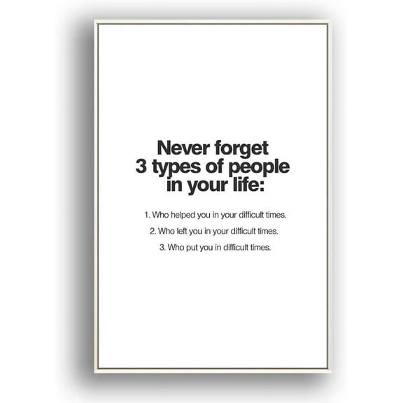 IDEA4WALL Framed Canvas Wall Art for Living Room, Bedroom Beautiful Quotes Canvas Prints for Modern Home Decoration Ready to Hang