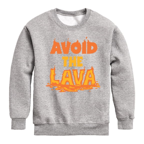 Instant Message - Gamer - Avoid the Lava - Toddler & Youth Crewneck Fleece Sweatshirt