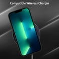 thumbnail image 5 of iPhone 13 Pro Max Case Card Holder Black Liquid Silicone Soft Screen Protector Cover Shockproof Anti Scratch Microfiber Lining Full Body Protection Shell, 5 of 12