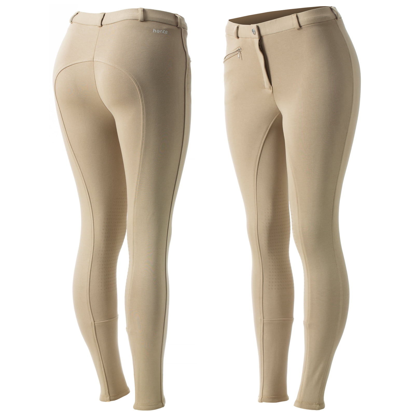 Culotte D'équitation Complète Horze Active Silicone Femme - Blanc - Toutes Tailles Disponibles