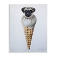 thumbnail image 5 of Stupell Industries Pug Ice Cream Cone Dessert Illustration , 13 x 19, Design by Coco de Paris, 5 of 5