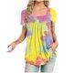 thumbnail image 1 of Fiudx Camisetas para Mujer Mujer Moda Casual Manga Corta Suelta Camiseta Blusa Tops, 1 of 4