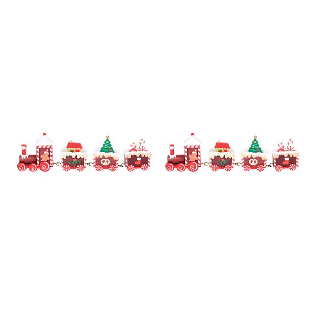 sweethay tren de de Navidad, decoración de , regalos creativos para niños, fiesta temática de Navidad para el hogar, accesorios de café 2Conjunto