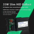 thumbnail image 2 of Innovited 2 balastos delgados de repuesto HID de 35 W 12 V para H1 H3 H4 H7 H10 H11 9005 9006 D2r D2s, 2 of 3