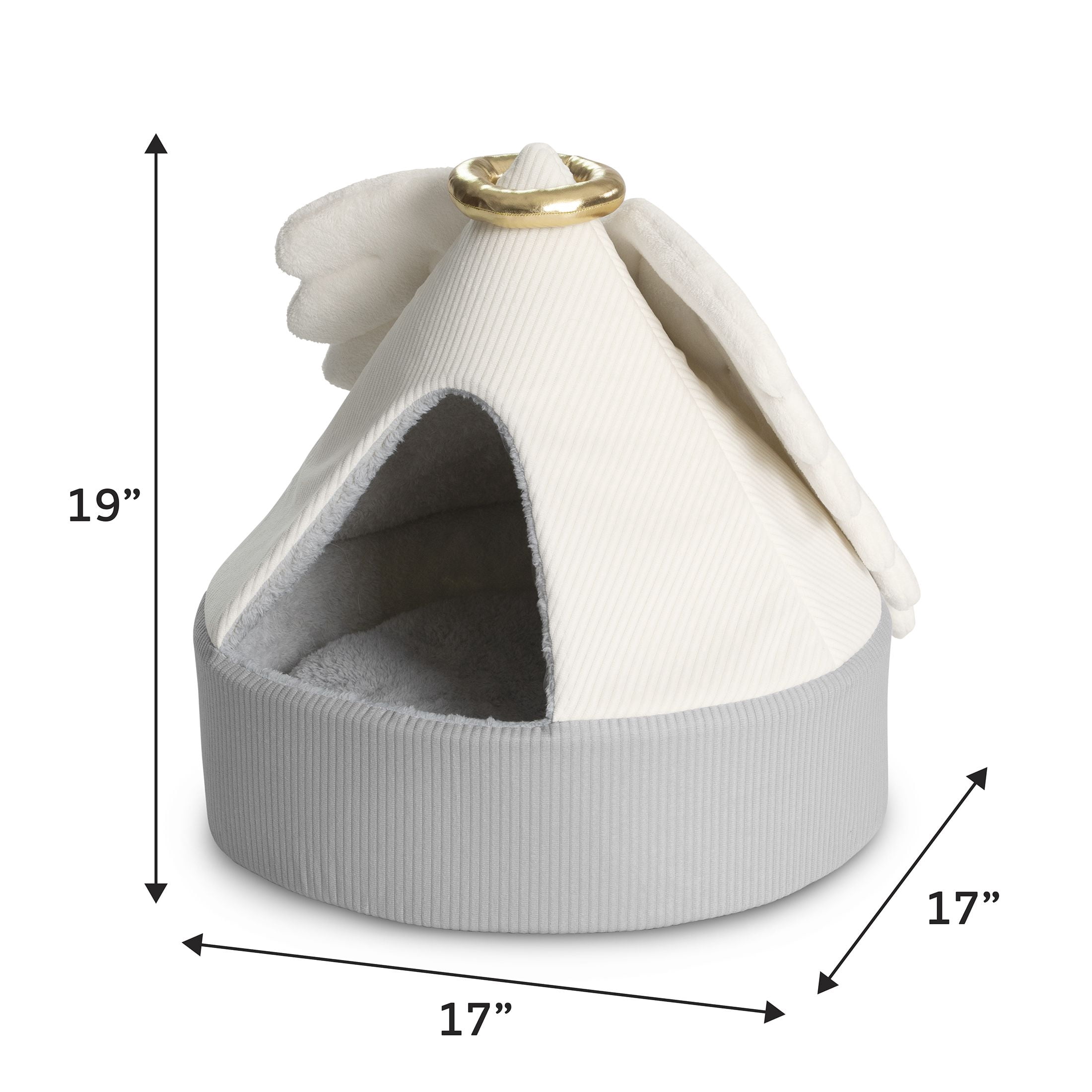 Vibrant Life Heavenly Angel Small Hideaway Pet Bed, 17"