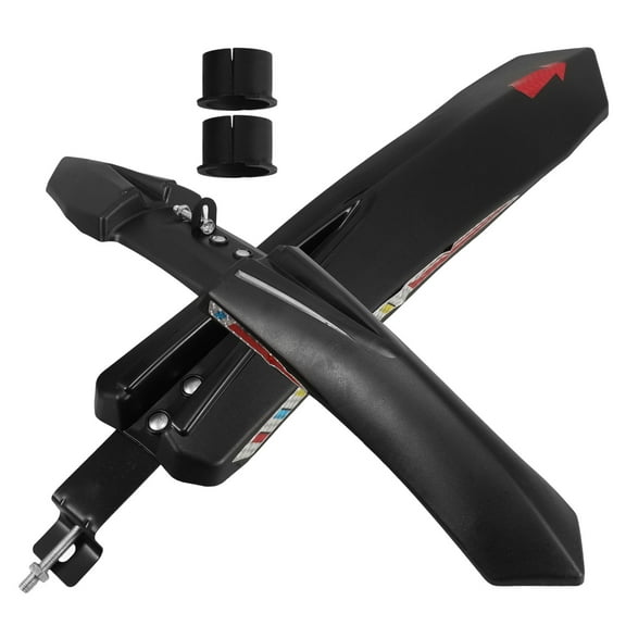 Mountain and Road Bike Mudguard, -27.5 Inch Compatibility Simple Installation Reflective for Enhanced Night Safety Aesthetic Metal