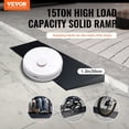 thumbnail image 2 of VEVOR 1.2" Rise Cuttable Threshold Ramp for Sweeping Robot, 35.4" Wide Natural Rubber Wheelchair Ramp, Non-Slip Solid Rubber Ramp with Double-Sided Tape for Doorways, Driveways, Bathroom, Smooth Tile, 2 of 9