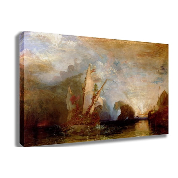Turner "Ulysses Deriding Polyphemus" (1829) Canvas Print