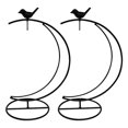 thumbnail image 1 of 2 Pieces Ornamental Display Iron Pothook Holder for Glass Ball / Plant Pot / Lantern Light, 1 of 5
