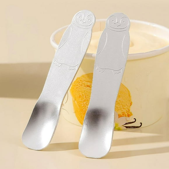 TIMIFIS Dessert Spoon Stainless Steel Ice Cream Spoon Dessert Spoon Watermelon Spoon Household Rice Spoon Long Handle Dumpling Spoon Cake Spoon Mixing Spoon Kitchen Appliances
