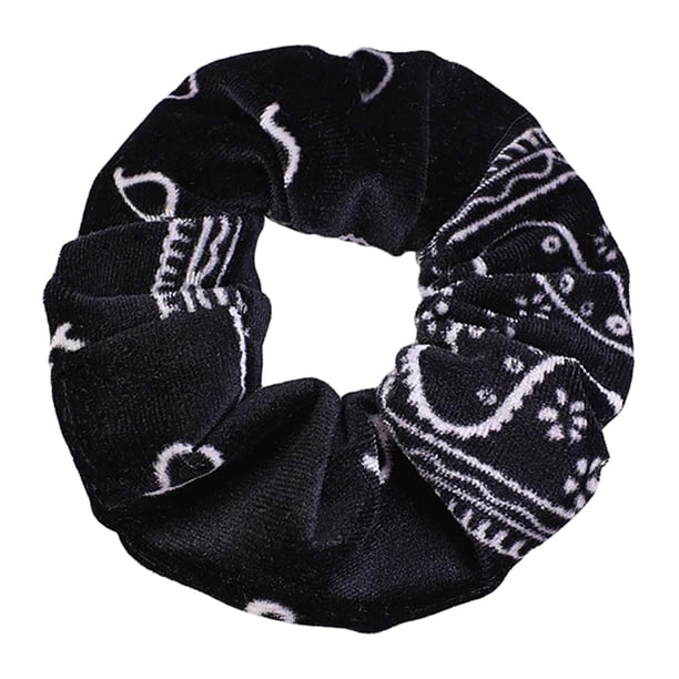 5 piezas de con lazo para el pelo, bandas elásticas de , banda para el cabello, suave, Bobble, para el cabello, mujeres, niña , Negro Baoblaze Hair Scrunchies Hairband Mujeres
