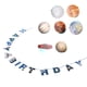 thumbnail image 4 of Bandera de cumpleaños espacial, traje de pancarta en espiral con planeta astronauta para decoraciones de fiesta, inserto para pastel, 4 of 8