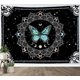 thumbnail image 4 of Liangnv Tapiz De Pared De Mariposa Tapices De Mariposas Trippy Verde Azulado Mandala Bohemio En Blanco Y Negro Colgante De Pared Tapiz Estético De Fase Lunar Vintage F, 4 of 5