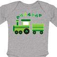 thumbnail image 4 of Inktastic St Patricks Irish Shamrock Train Boys or Girls Long Sleeve Baby Bodysuit, 4 of 5