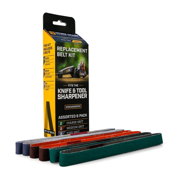 Kit de correas abrasivas de repuesto para modelos Work Sharp KTS (paquete de 6)