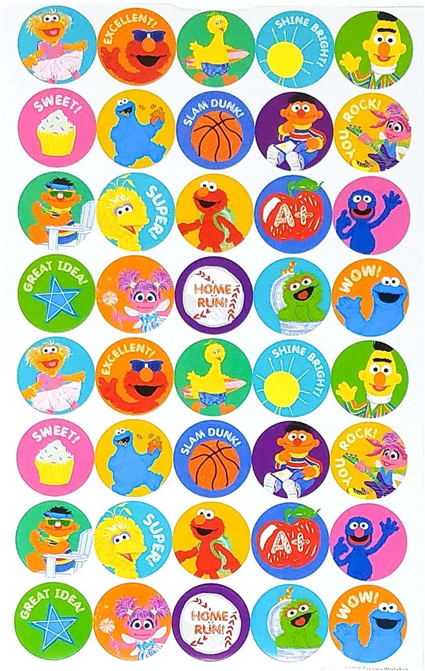 Sesame Street 400+ Fun & Reward Sticker Book, Motivational and