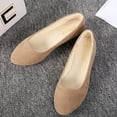 thumbnail image 5 of NOKIO Women’s Solid Color Slip-On Casual Shoes Pointed Toe Flat Shallow Design Lightweight Comfort Footwear for Girls Wide Width Available, 5 of 7