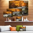 thumbnail image 3 of Automne Terrai avec Arbres et Rivière - Impression sur Toile Paysage, 3 of 4