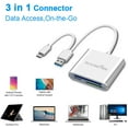thumbnail image 4 of Rocketek 3-in-1 USB 3.0 / C/Micro Card Reader - SD, SDXC, UHS-I SD,..., 4 of 7