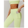 thumbnail image 4 of Leggings de cintura alta con bolsillos for mujer, pantalones de Yoga elásticos suaves, Leggings de entrenamiento informales a prueba de sentadillas, 4 of 6