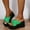 Green, variant on WILLBEST Comfortable Slippers for Women Women Sandals Heel Platform Platform Platform Retro Strap Sandals Thick Heel Sandals