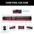 thumbnail image 3 of GSE Games & Sports Expert 2x2 Hard Oval Billiard Cue Case. Pool Cue Stick Carrying Case, Billiard Pool Cue Accessories (5 Colors Available), 3 of 8