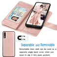 thumbnail image 3 of Galaxy A50 Case, Samsung A50 Wallet Case, Samsung Galaxy A50 PU Leather Case, Tekcoo Luxury Cash Credit Card Slots Holder Carrying Folio Flip Cover [Detachable Magnetic Hard Case] & Kickstand, 3 of 6