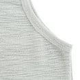 thumbnail image 6 of Beautiful Giant Men's Gray Hoodie Tank Top with Kangaroo Pocket Casual Everyday Look, 6 of 9