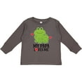 thumbnail image 3 of Inktastic My Papa Loves Me Boys Frog Boys Long Sleeve Toddler T-Shirt, 3 of 5