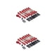 thumbnail image 4 of Vogacara Brazo servo Varilla de enlace ajustable Control remoto Tirantes Kit Parte Accesorios Rojo 2piezas Vogacara CBP251639, 4 of 5