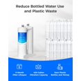 thumbnail image 2 of Waterdrop Replacement for EWF01&Acirc;&reg;, FC-300, FC300, EFF-6018A, 241988703 Refrigerator Water Filter, 2 Filters, 2 of 9
