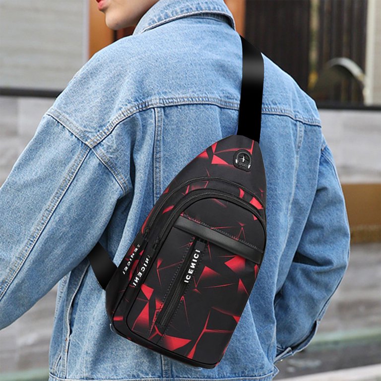 backpack hiking camping shoulder bag Amvlyk One Shoulder Inclined Shoulder Bag for Men and Women of Leisure  Fashion Chest Package Multi-Purpose Hiking Camping Outdoor