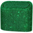 thumbnail image 1 of Sparkly Car Trash Car,Hanging Garbage Can with Lid Bling Rhinestone Trash Bin,Litter Container for Vehicle,Office,Home (green), 1 of 4