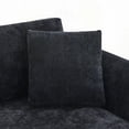thumbnail image 5 of Modern L-shaped Chenille Sofa 96*56" with 2 Free Pillows for Living Room, Office, 5 of 25