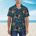 thumbnail image 4 of Daiia German Shepherd Dog Hawaiian Shirt for Men Gentle Cotton Regular Short Sleeve Casual-XX-Large, 4 of 9