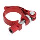 thumbnail image 1 of Abrazadera de tubo de asiento de bicicleta universal, 31.8mm, liberación rápida, aleación de aluminio, roja, 1 of 1